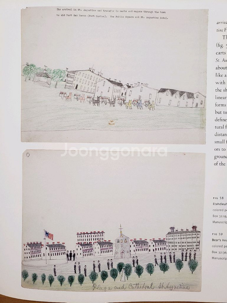 전쟁속 인디언의 아름다운 스케치북. 일러스트.미술.아트--4