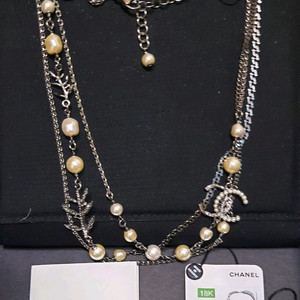 Chanel 진주 18k 목걸이 정품