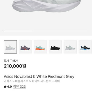아식스 노바블라스트5 250mm 팝니다.