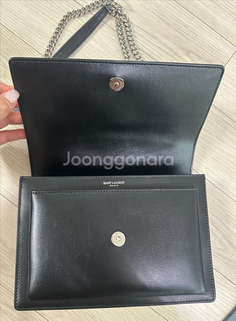 생로랑 선셋백 은장 미듐--6