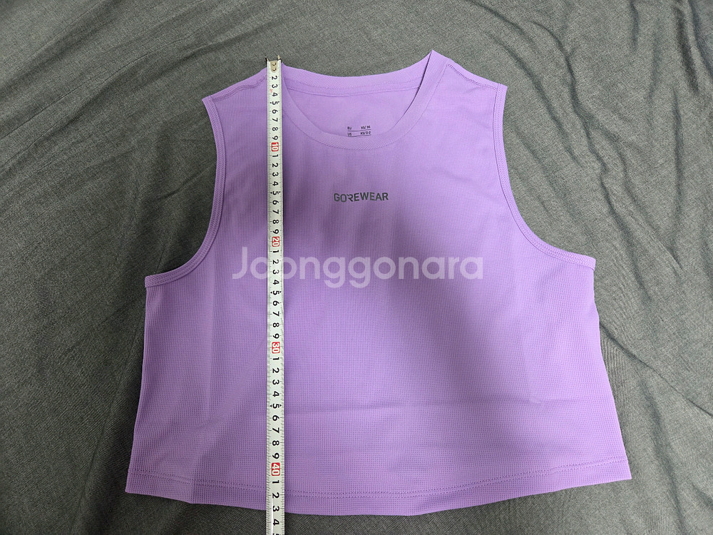 고어웨어 여성 크롭 러닝 싱글렛 xs--2
