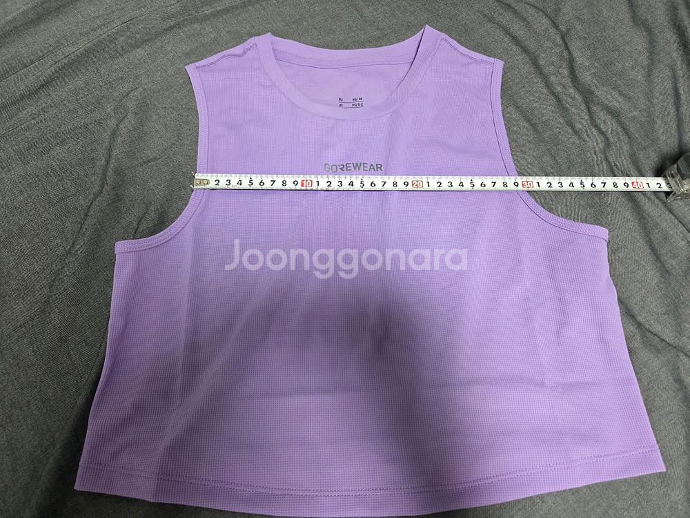 고어웨어 여성 크롭 러닝 싱글렛 xs--5