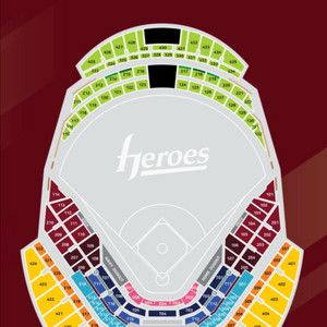 고척 한화vs키움 8/28(목) 4층중앙 4연석