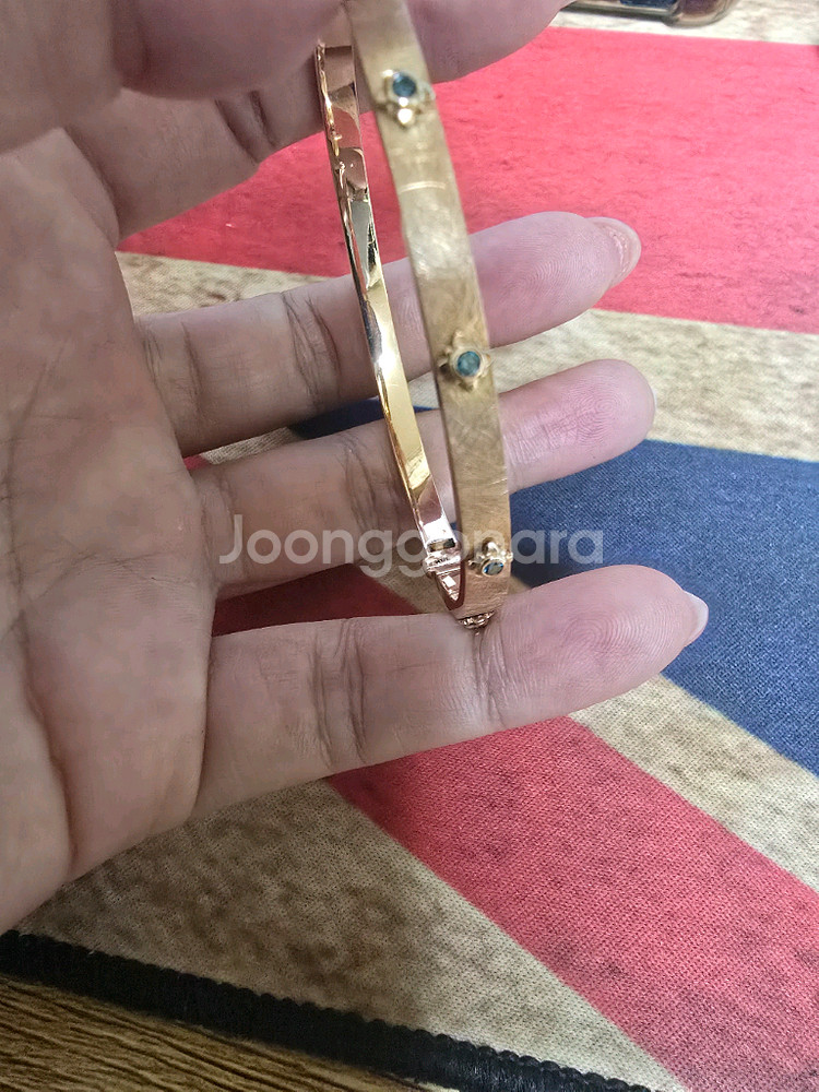 14k 청다이아 뱅글팔찌--1