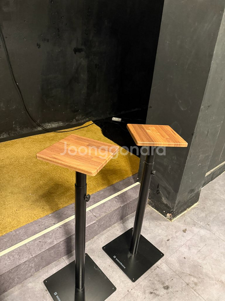 웨이브본 제미니 모니터스피커 스탠드 1조--0