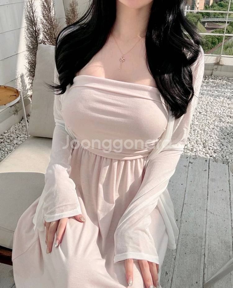 새상품) 탑 맥시 롱 원피스--5