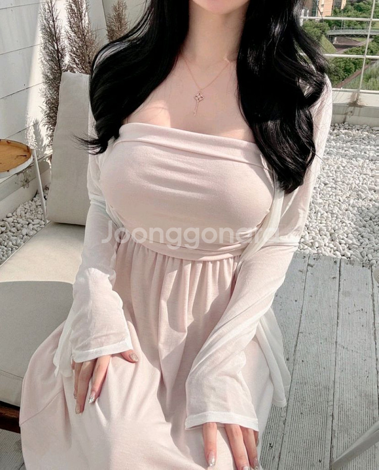 새상품) 탑 맥시 롱 원피스--8