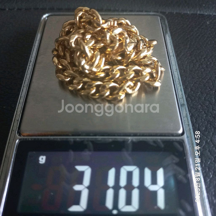18k 목걸이,18k 금목걸이 8.26돈--8