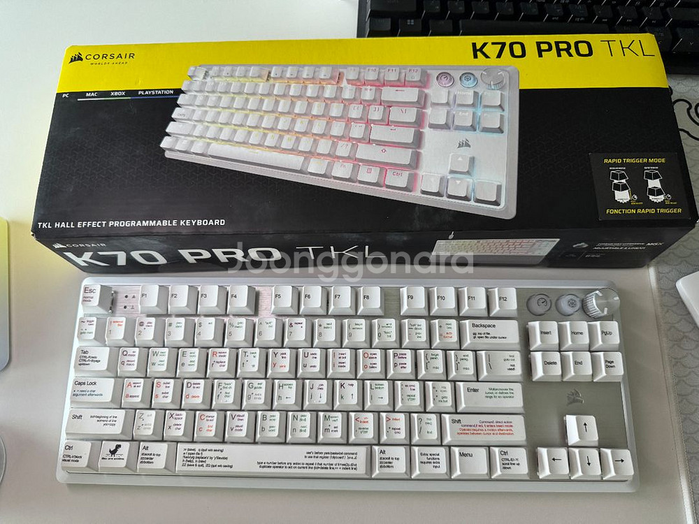 k70 max tkl 래피드트리거 화이트 mgx 키보드--0