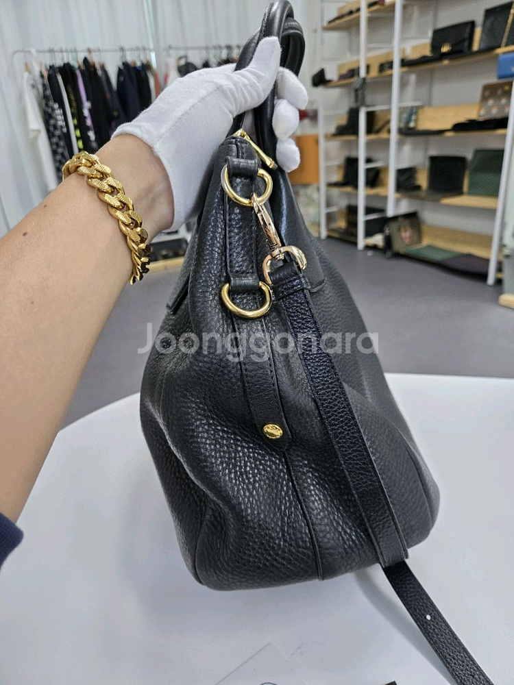 [A급컨디션]프라다 사피아노 가죽 숄더백--2