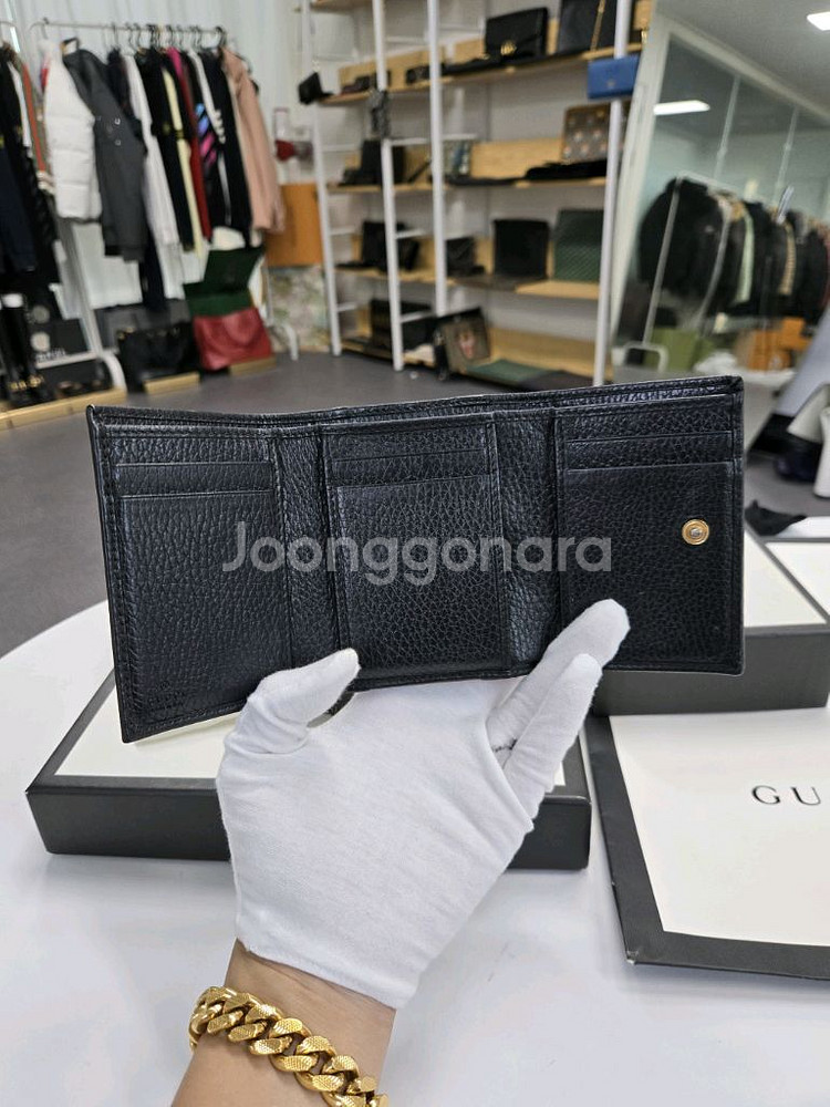 [A급컨디션]구찌 gg 마몽 삼단지갑--4