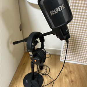 일괄) Rode 로데 NT USB 마이크, 스탠드, 헤