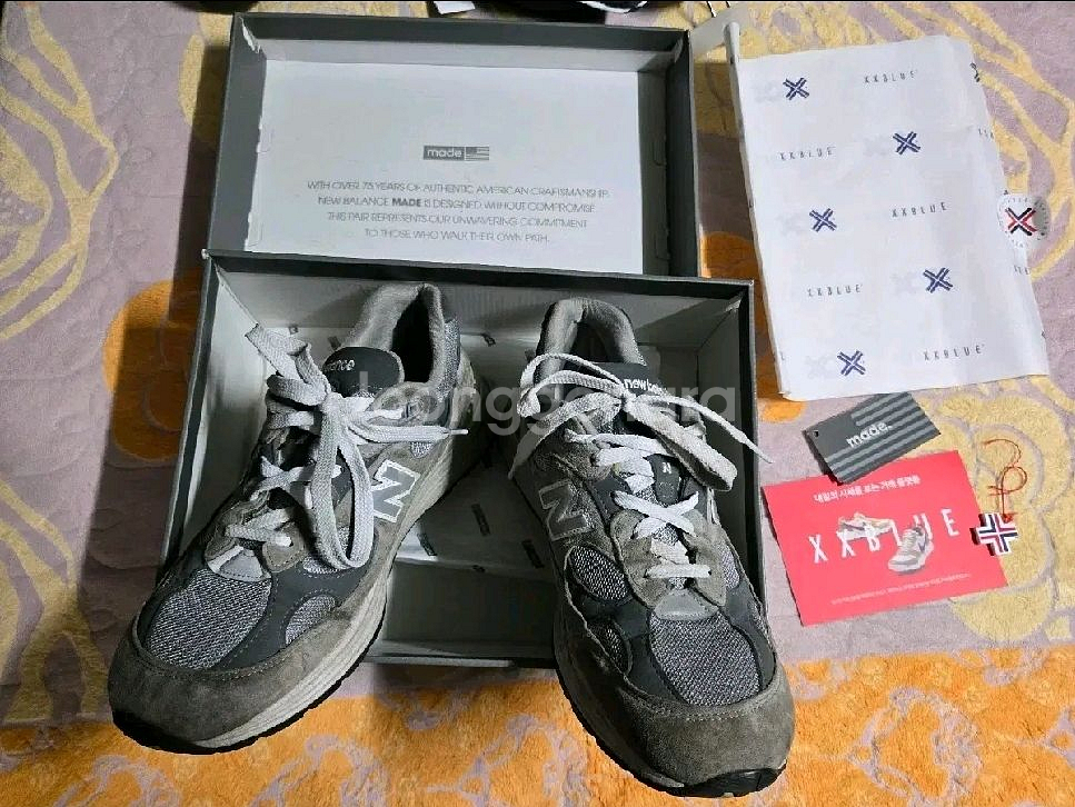 뉴발란스 992 그레이 285 10.5D 275 280--0