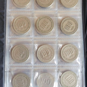 100원동전 70년부터 17년까지