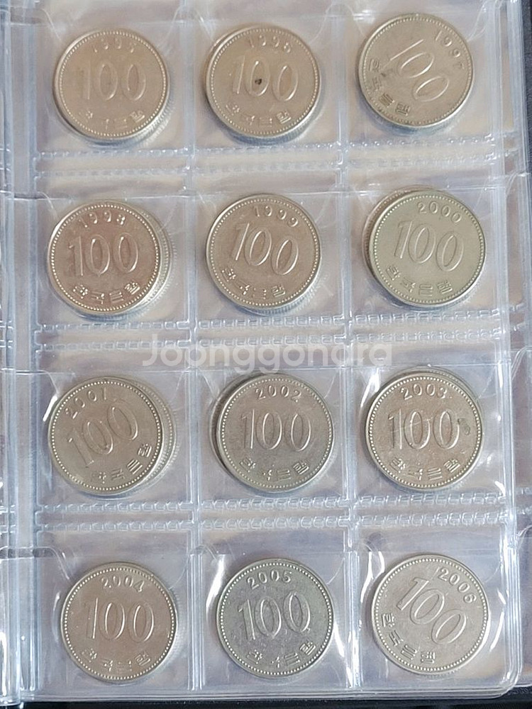 100원동전 70년부터 17년까지--2
