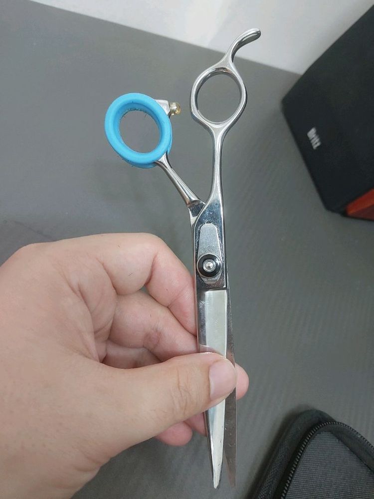 왼손잡이 이용가위 세트 (7인치 장가위,틴닝가위) 이미지