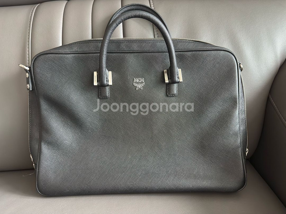 MCM 블랙사피아노 남자 서류가방--0