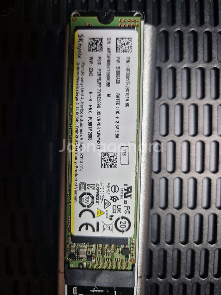 ssd 하이닉스 p41 oem 1tb 1장or 2장--0