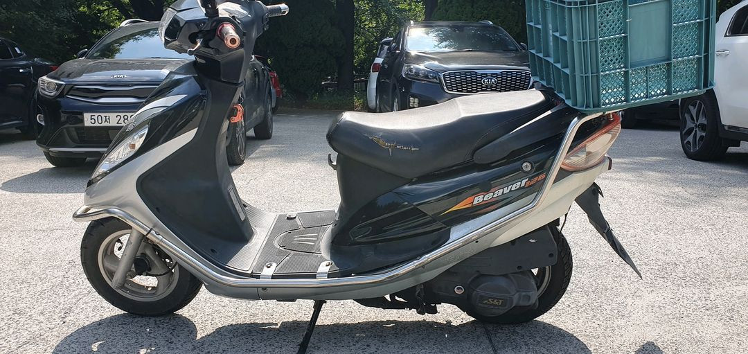 오토바이 비버125 스쿠터 짧은킬로 2만2천 팔아요--3