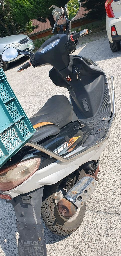 오토바이 비버125 스쿠터 짧은킬로 2만2천 팔아요--9