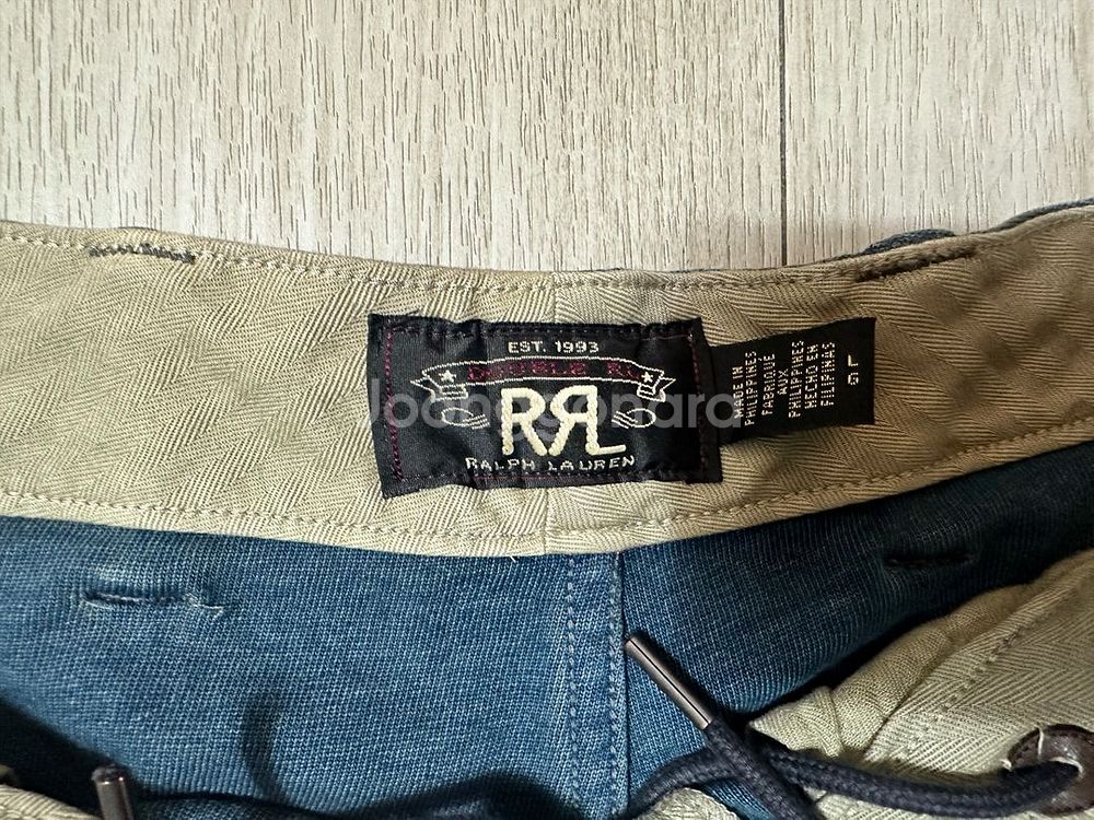 RRL 더블알엘 인디고 플래드 반바지--1