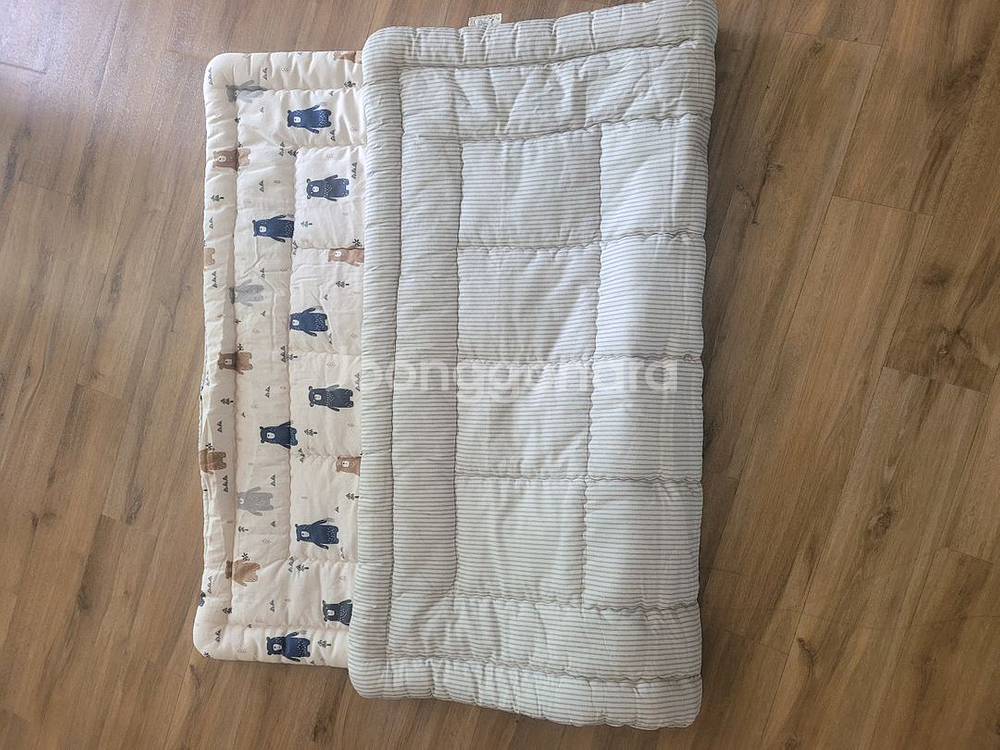 곰돌이 패턴 퀼팅 매트--1