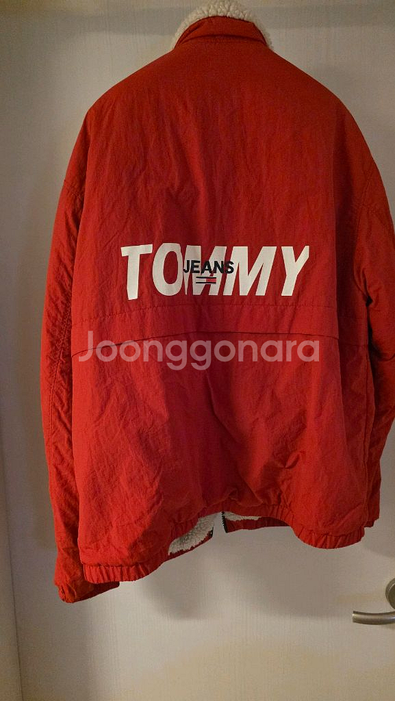 tommy jeans 빨간 점퍼 XL--1