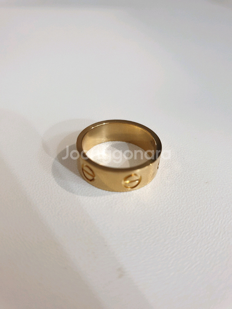 까르띠에 러브링 클래식 정품 러브반지 옐로우골드--3