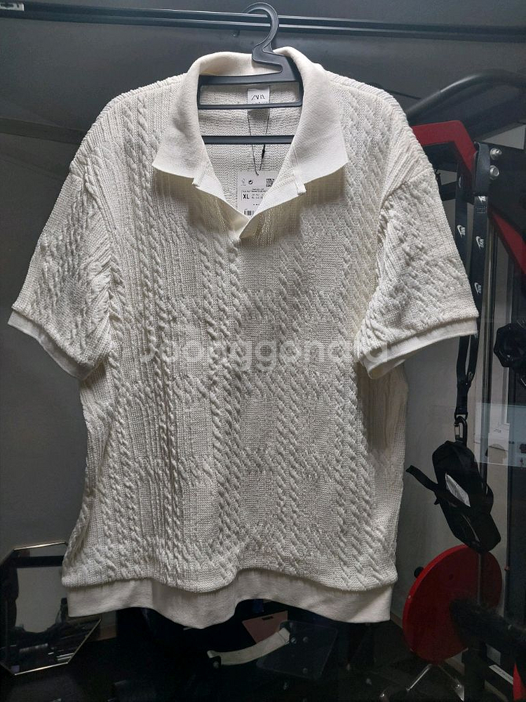 새제품 zara 남성 폴로 반팔 XL--1