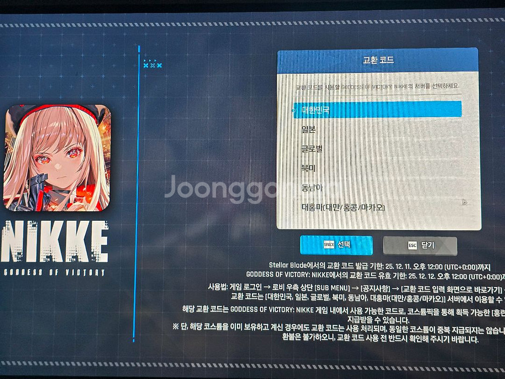 스텔라 블레이드 니케 스킨 코드 팝니다.--0