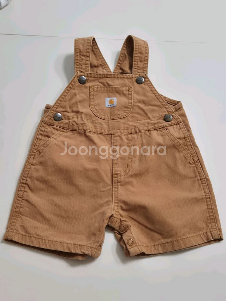 칼하트 된장 오버롤 멜빵바지 모자세드--0
