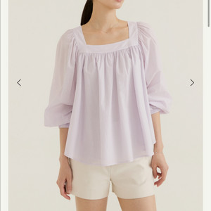 시에sie 러플 코튼 블라우스