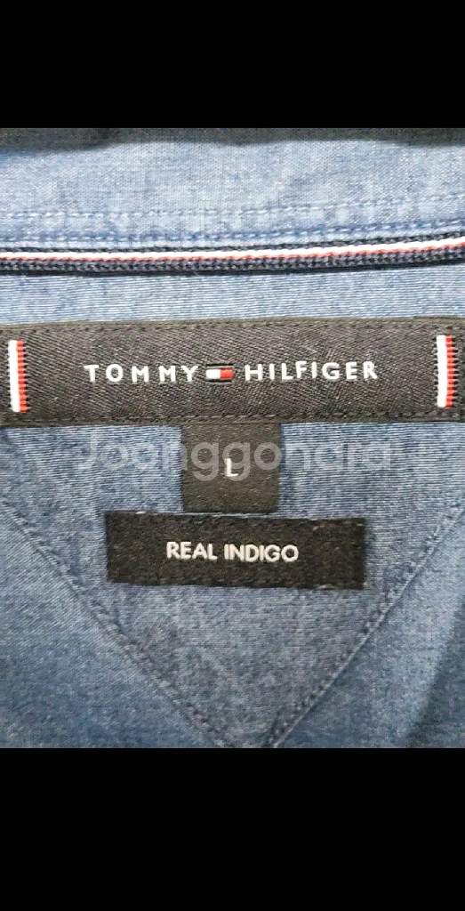 (L) 타미힐피거 청남방 인디고 데님셔츠 토미 캐주얼--2