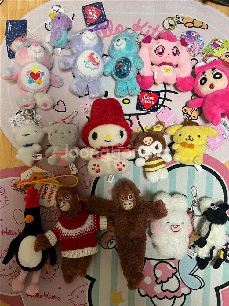 새 키링 팝니다 (택 제거 안함,산리오,하츄핑,짱구 등--0