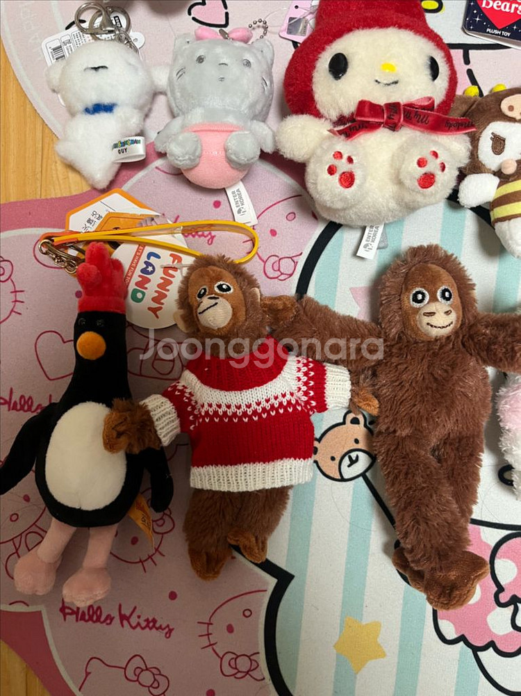 새 키링 팝니다 (택 제거 안함,산리오,하츄핑,짱구 등--3