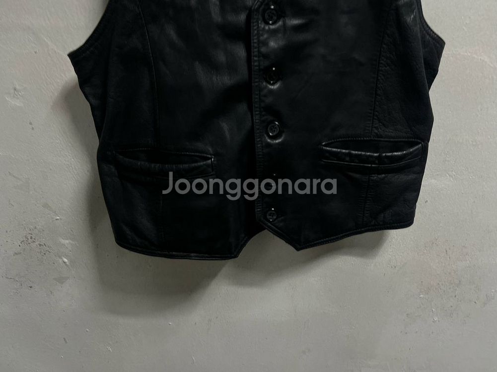 100-105 Brangers 레더 양가죽 조끼--2