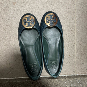 토리버치 정품 플랫슈즈 그린 260mm