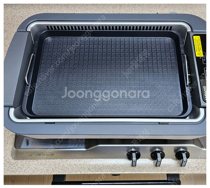 홈쇼핑 정품 안방그릴5불판2개+가방+필터11개풀세트--3