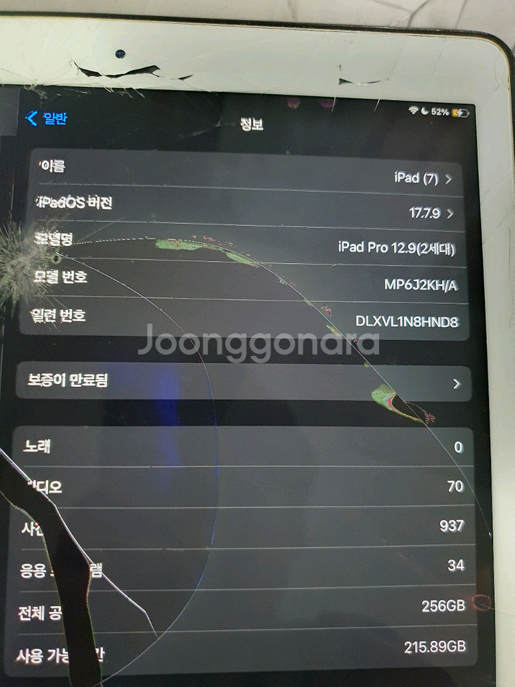 아이패드 Pro 12.9 2세대 256GB--3