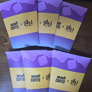 원신 메가커피 콜라보 방랑자 아크릴 키링 3종