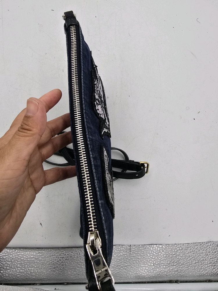 미우미우 (Miu Miu) 데님클러치겸 크로스백--3