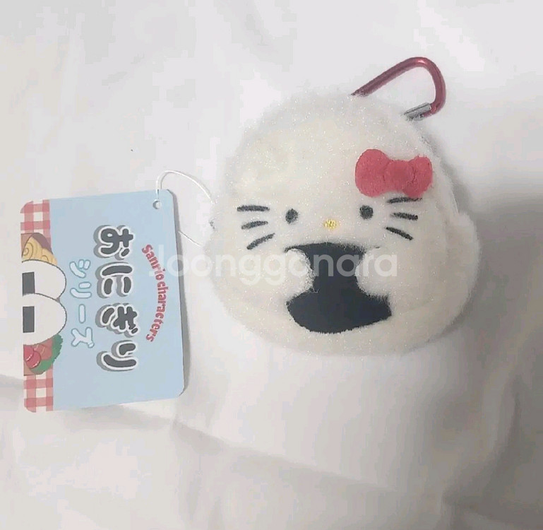 정품 산리오 미니 파우치 동전지갑 오니기리 헬로 키티--0