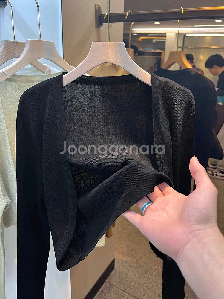 시스루 가디건 수입의류--0