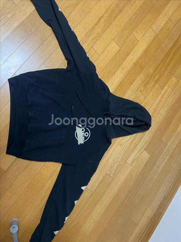 정품 오프화이트 테이프에로우 후드티 s--2