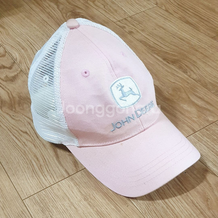 존디어 핑크 트러커햇 여성 메쉬캡 모자--0