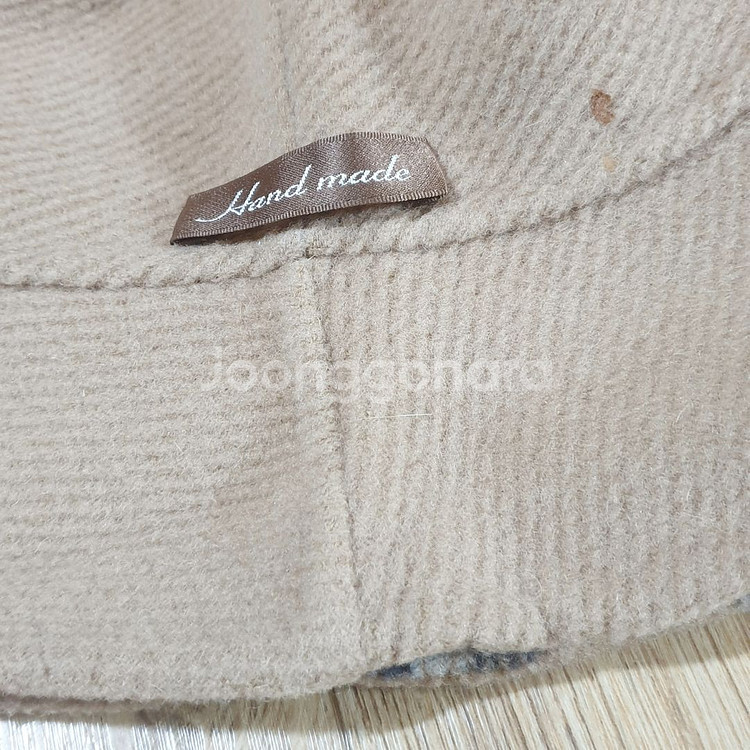 핸드메이드 모직 체크 무늬 벙거지 버킷햇 모자--2