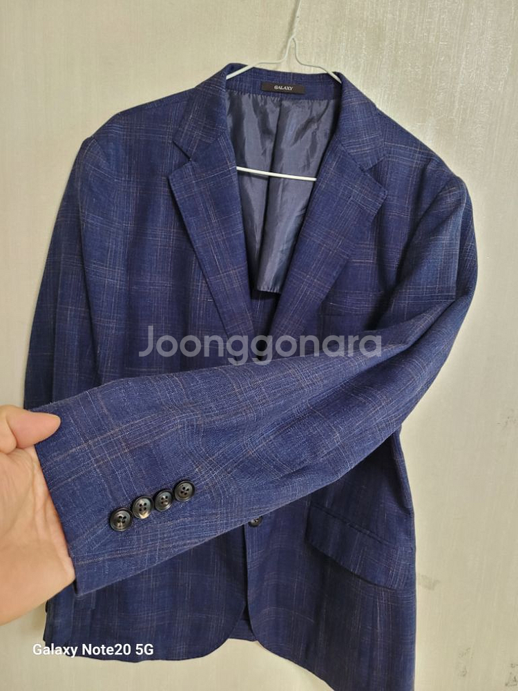 남성 갤럭시 로노피아나 울.실크 린넨자켓 (95)--2