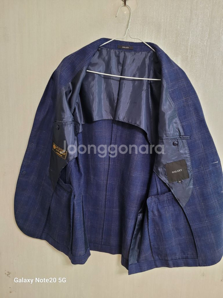 남성 갤럭시 로노피아나 울.실크 린넨자켓 (95)--4