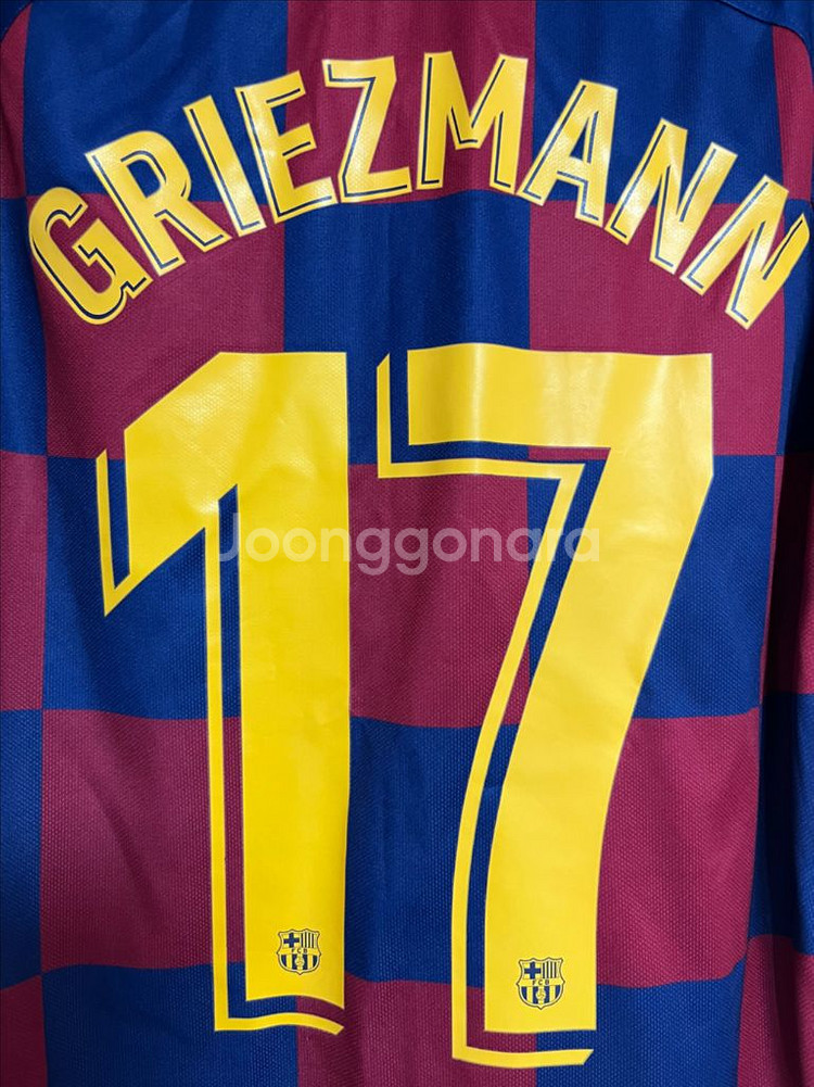 m] 바르셀로나 19-20 시즌 그리즈만 마킹 유니폼--5