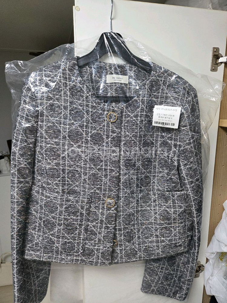 바이씨니 제작 까나트위드 자켓, 반바지 블랙--3